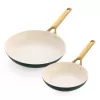 Zestaw patelni 2 szt. GreenPan Padova Reserve 20 cm i 26 cm - zielony, naczynia z powłoką nieprzywierającą