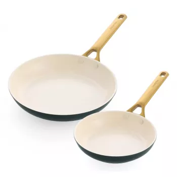 Zestaw patelni 2 szt. GreenPan Padova Reserve 20 cm i 26 cm - zielony, naczynia z powłoką nieprzywierającą