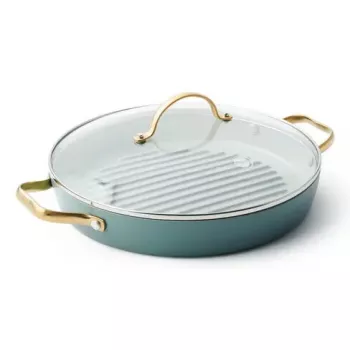 Rondel do smażenia GreenPan Padova okrągły, średnica 280 mm, niebieski, 2,73 kg