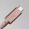 Native Union Belt Cable Pro USB-C do USB-C, 2,4 m, wyświetlacz LED, Rose