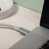 Native Union Belt Cable Pro USB-C do USB-C, 2,4 m, wyświetlacz LED, Rose