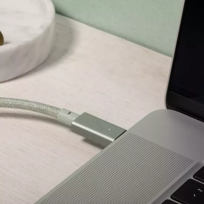 Native Union Belt Cable Pro USB-C do USB-C, 2,4 m, wyświetlacz LED, Rose