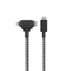Kabel USB-C na USB-C / Lightning Native Union Belt kabel Duo, 1,5 m, zielony