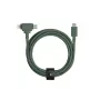 Kabel USB-C na USB-C / Lightning Native Union Belt kabel Duo, 1,5 m, zielony