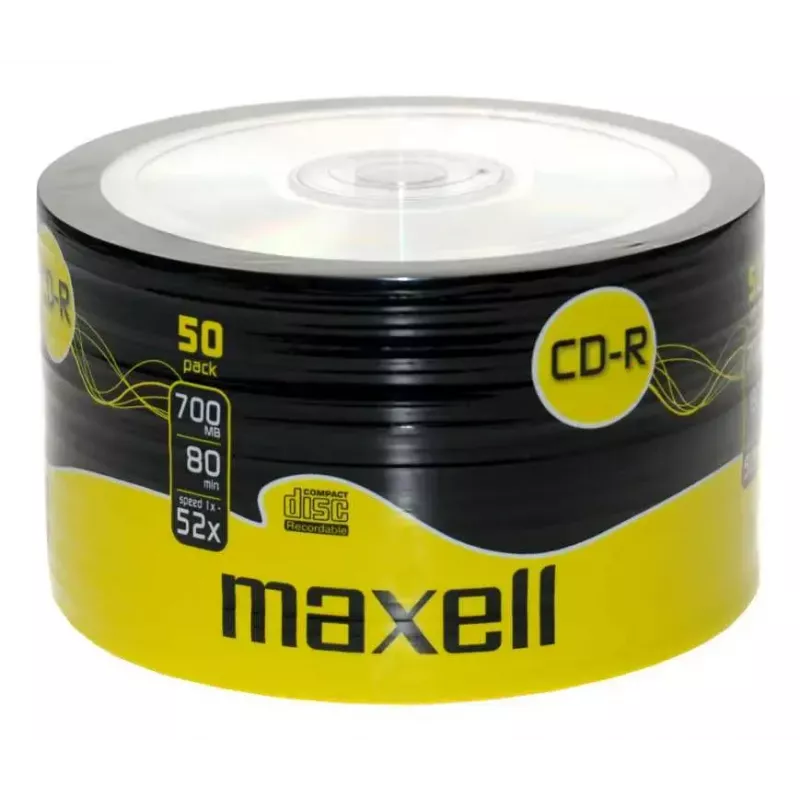 Płyty CD-R MAXELL 624036 — 700 MB, 52x, opakowanie 50 sztuk
