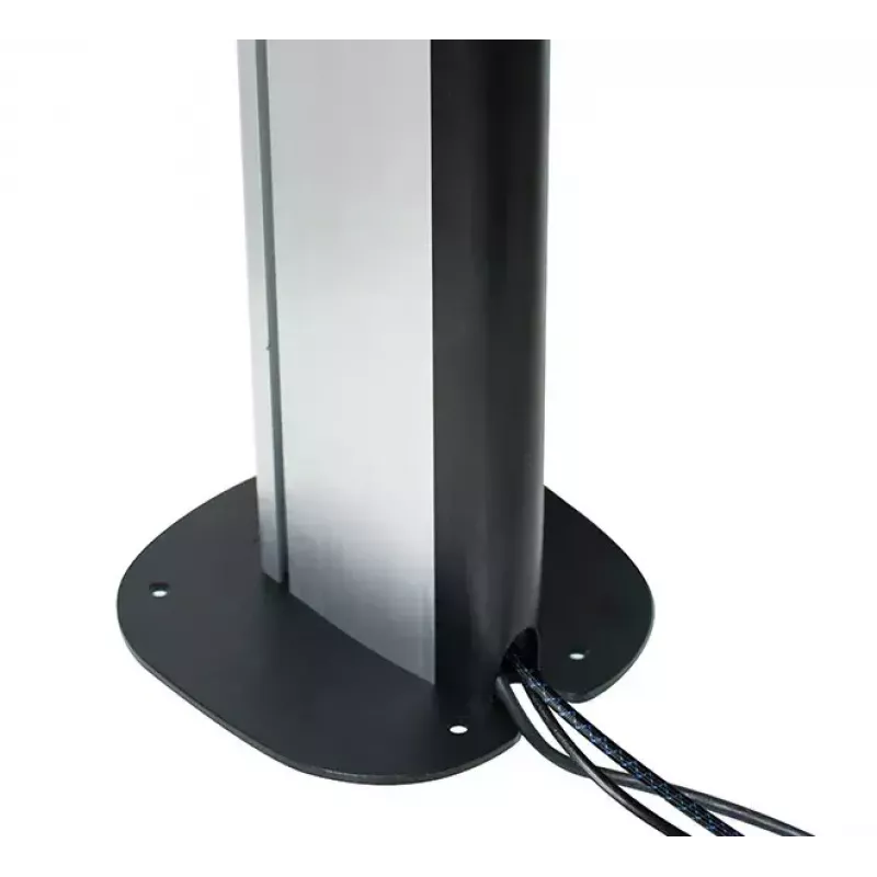 Przykręcana podstawa podłogowa B-TECH SYSTEM X BT8380 do montażu podłogowego, 240×240×6 mm, 200 kg, czarna
