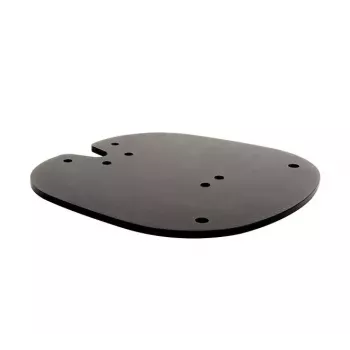 Przykręcana podstawa podłogowa B-TECH SYSTEM X BT8380 do montażu podłogowego, 240×240×6 mm, 200 kg, czarna