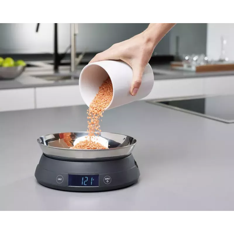 Elektroniczna waga kuchenna Joseph Joseph SwitchScale Szary