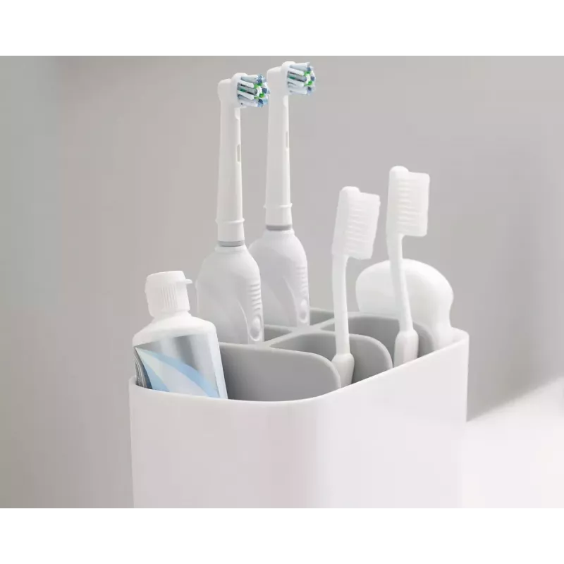 Wolnostojący uchwyt na szczoteczki do zębów Joseph Joseph EasyStore Large szary