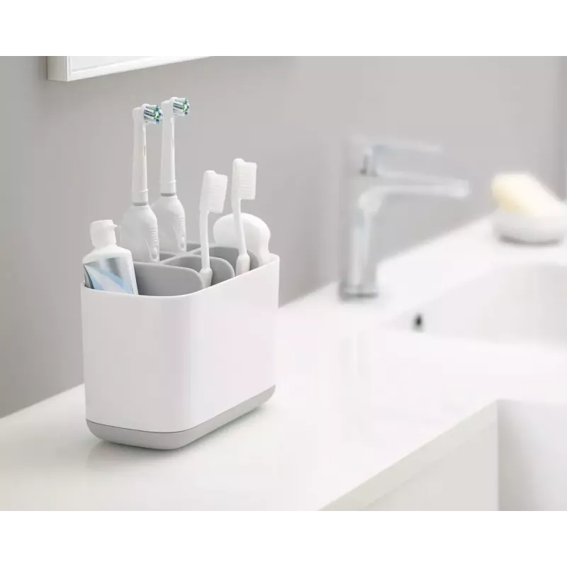 Wolnostojący uchwyt na szczoteczki do zębów Joseph Joseph EasyStore Large szary