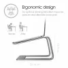 Podstawka pod laptopa Desire2 Supreme Pro Srebrna dla laptopów 43,9 cm (17,3 cala), aluminium, wysokość 127 mm, długość 254 mm