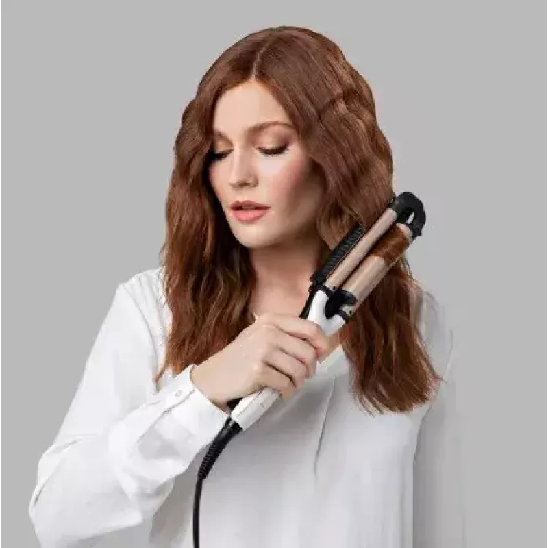 Automatyczna lokówka Remington CI91AW — różowe złoto/czarny, beczka w kształcie S, powłoka ceramiczna, 150–210°C, 3 m przewód obrotowy