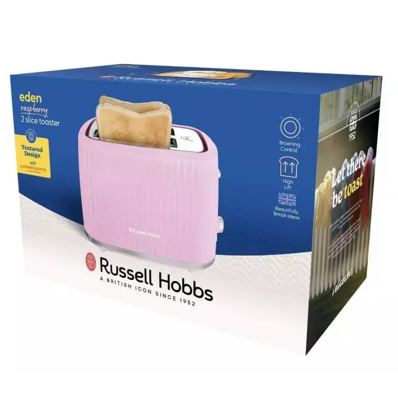 Toster Russell Hobbs 27372-56 2 kromki 800 W Różowy Stal nierdzewna