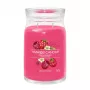 Świeca woskowa Yankee Candle Cylinder Raspberry Crimson — Wysokość 157 mm, Średnica 93 mm, Waga 567 g, 1 szt.