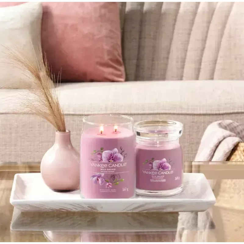 Świeca woskowa Yankee Candle Wild Orchid Wysokość 157 mm Szerokość 93 mm