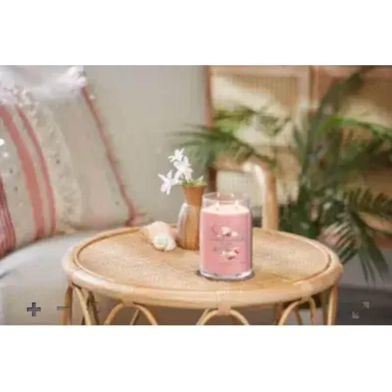 Świeca woskowa cylindryczna Yankee Candle 1629962E Cytrusowo-Kwiatowa Wanilia Różowa 157 mm 9,3 cm 567 g