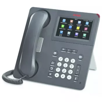 Telefon IP Avaya 9650C Deskphone Węglowy 2 linie LCD