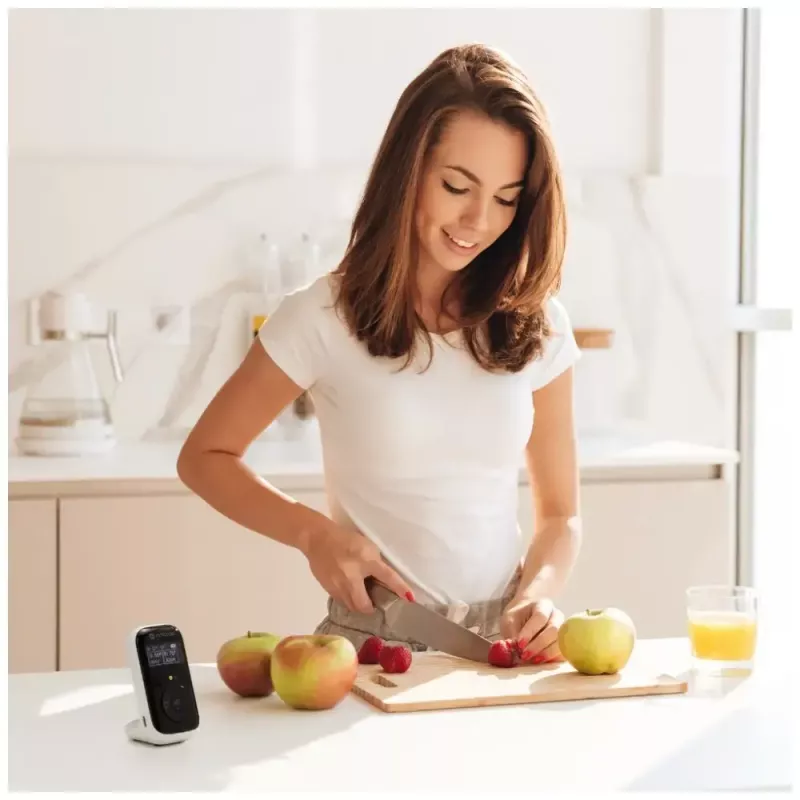 Baby monitor MOTOROLA PIP15 Twin Audio z zasięgiem 120 m, zestaw dwóch nausznych urządzeń audio