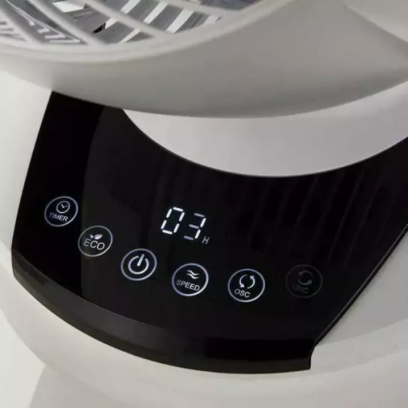 Wentylator stołowy łopatkowy Meaco MeacoFan 1056 biały — 12 prędkości, 23,5 W, AC 220–240 V