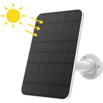 Ładowarka solarna Homeguard HGBSP-350 do użytku zewnętrznego czarna biała