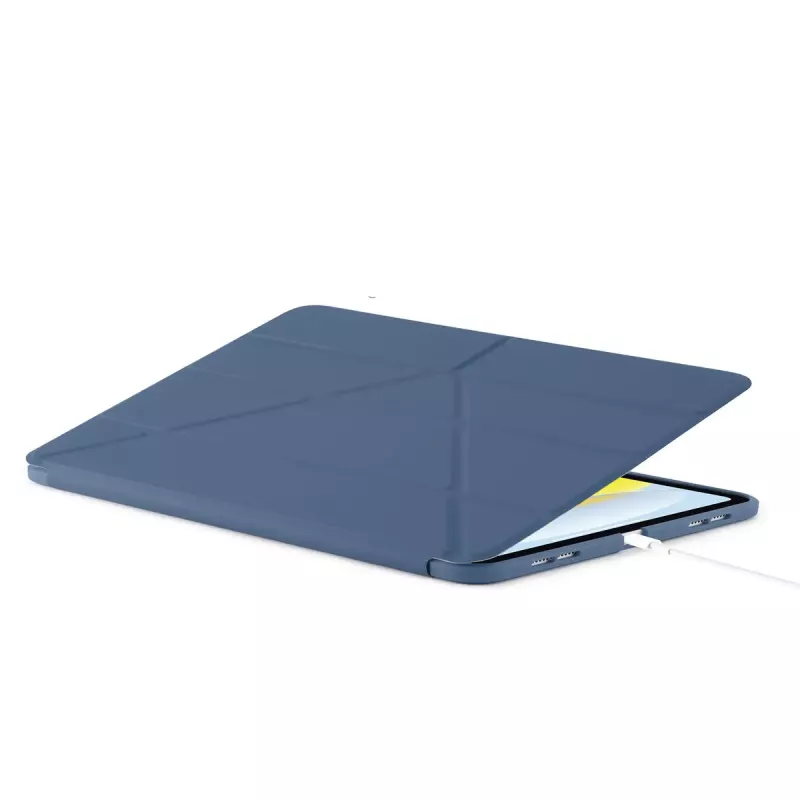 Etui z klapką do tabletu PIPETTO P052-51-V do iPad 10th Gen (10.9 cala) — mikrofibra i TPU, 5 trybów podstawki