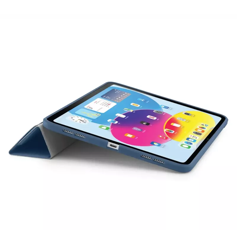Etui z klapką do tabletu PIPETTO P052-51-V do iPad 10th Gen (10.9 cala) — mikrofibra i TPU, 5 trybów podstawki