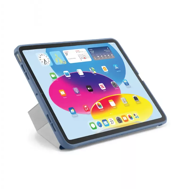 Etui z klapką do tabletu PIPETTO P052-51-V do iPad 10th Gen (10.9 cala) — mikrofibra i TPU, 5 trybów podstawki