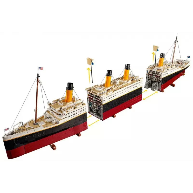 LEGO zestaw konstrukcyjny ICONS 10294 Titanic replika modelu — 9 090 elementów, 18+