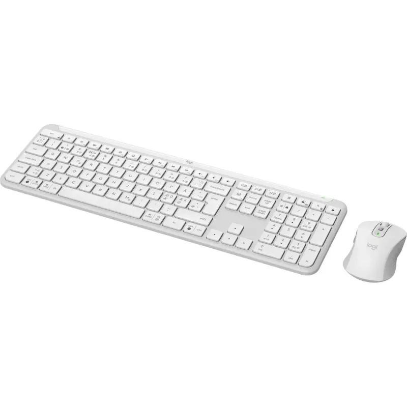 Logitech MK950 Signature cienki klawiatura mysz w zestawie Biuro RF bezprzewodowa + Bluetooth QWERTY duńsko-fińsko-norwesko-szwedzka biała
