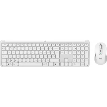 Logitech MK950 Signature cienki klawiatura mysz w zestawie Biuro RF bezprzewodowa + Bluetooth QWERTY duńsko-fińsko-norwesko-szwedzka biała