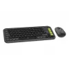 Zestaw klawiatura i mysz Logitech POP Icon QZERTY Bluetooth Mini grafitowo-zielony