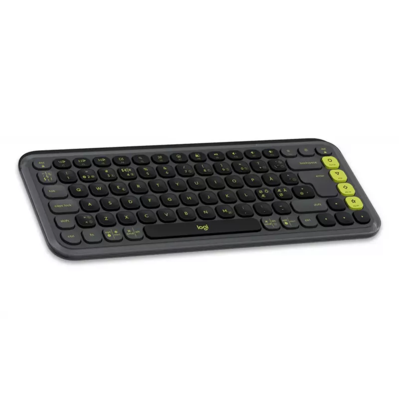 Zestaw klawiatura i mysz Logitech POP Icon QZERTY Bluetooth Mini grafitowo-zielony