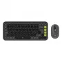 Zestaw klawiatura i mysz Logitech POP Icon QZERTY Bluetooth Mini grafitowo-zielony