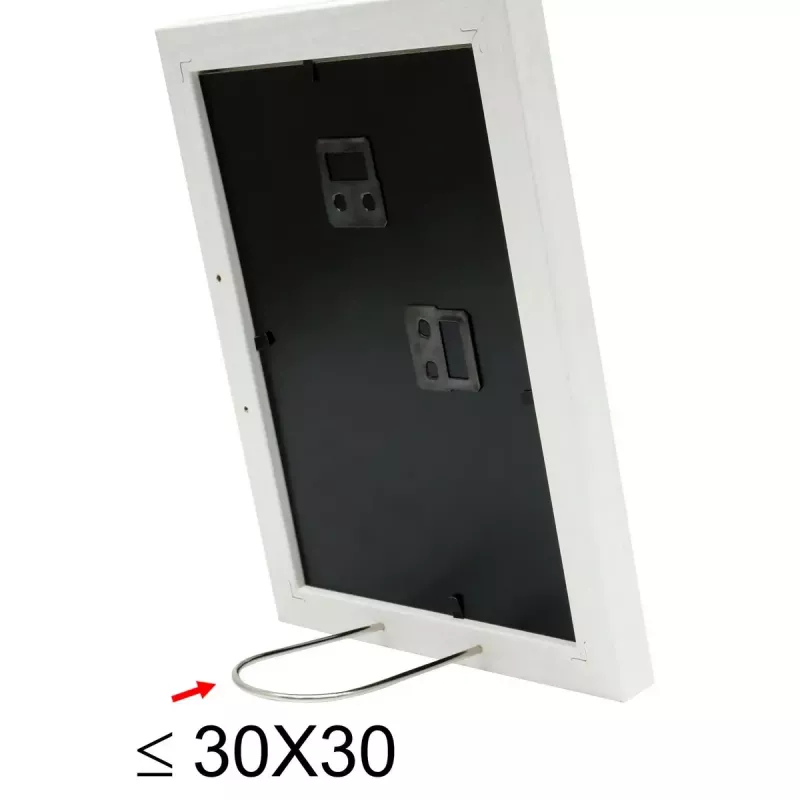 Pojedyncza ramka na zdjęcie Deknudt S66KF1 P1 Biała MDF Szkło Drewno 30x40