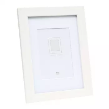 Pojedyncza ramka na zdjęcie Deknudt S66KF1 P1 Biała MDF Szkło Drewno 30x40