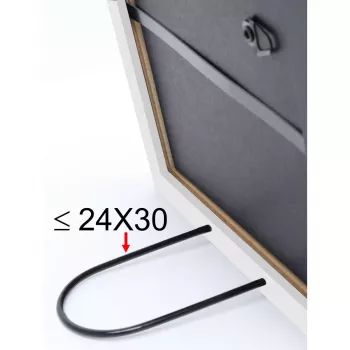 Pojedyncza ramka na zdjęcia Deknudt S41JL1 biała drewniana 311x434mm