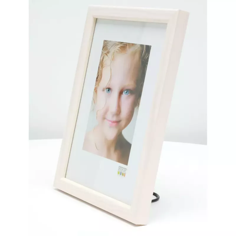 Pojedyncza ramka na zdjęcia Deknudt S41JL1 biała drewniana 311x434mm