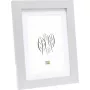 Ramka na zdjęcia Deknudt S66KD1 P1 15x20 drewno srebrne z passepartout