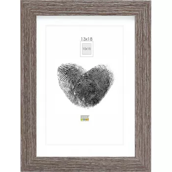 Ramka na zdjęcia Deknudt S66KH3 13x18 cm drewno szary dąb z passe-partout