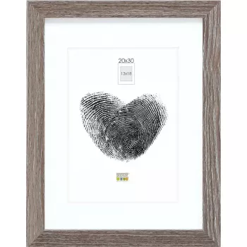 Ramka na zdjęcia Deknudt S66KH3 drewno szary dąb 20x30 cm z passe-partout