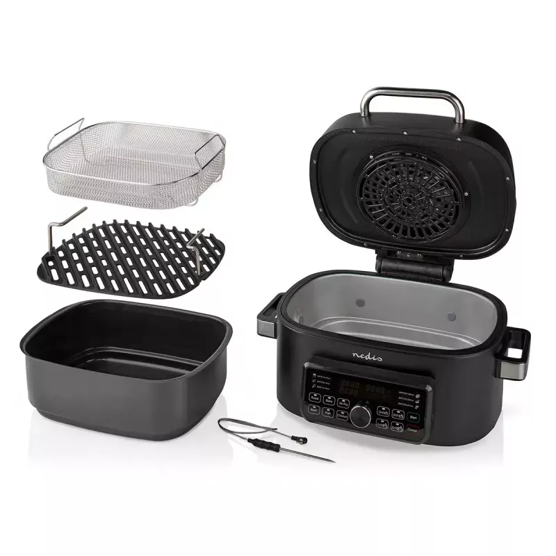 Gorące powietrze frytkownica Nedis KAAFG600BK 6 l 1660 W czarna