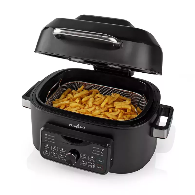 Gorące powietrze frytkownica Nedis KAAFG600BK 6 l 1660 W czarna