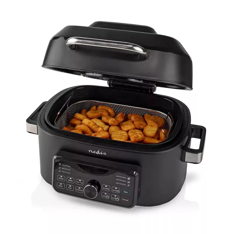 Gorące powietrze frytkownica Nedis KAAFG600BK 6 l 1660 W czarna