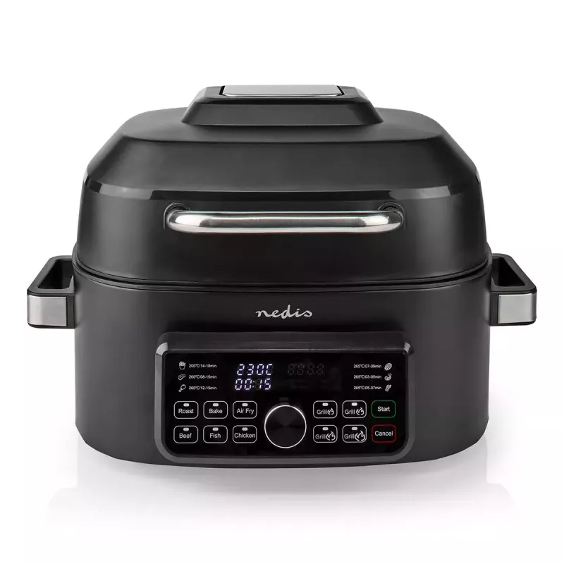 Gorące powietrze frytkownica Nedis KAAFG600BK 6 l 1660 W czarna