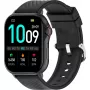 Smartwatch DENVER SWG-159B — czarny, noszony na nadgarstku z ekranem dotykowym i funkcjami fitness