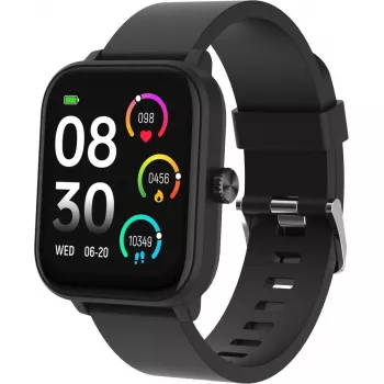 Smartwatch DENVER SWG-155B — czarny, podstawowy smartwatch z funkcjami fitness i powiadomień