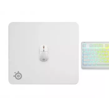 Podkładka pod mysz Steelseries QcK Large biały 490x420mm Mikrofibra