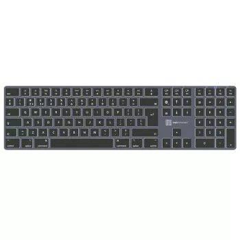 Klawiatura LogicKeyboard SKB-TM-UK pełnowymiarowa USB + Bluetooth, QWERTY UK English, tytanowa