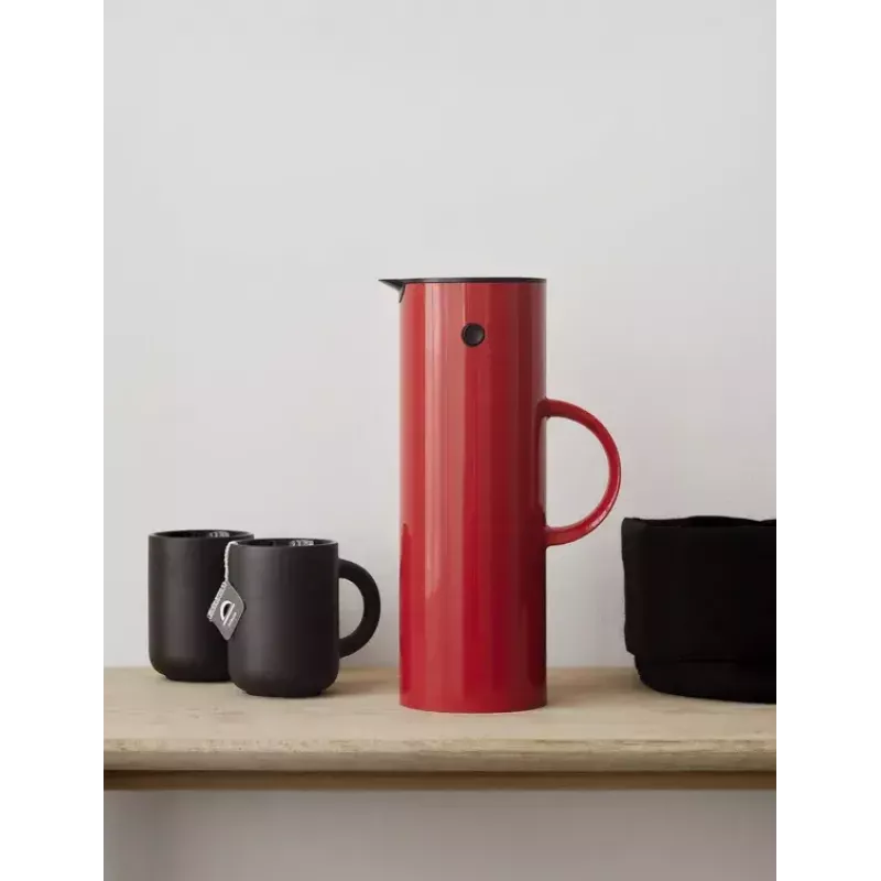 Termos próżniowy Stelton EM77 1L Czerwony Kemping Codzienne użytkowanie