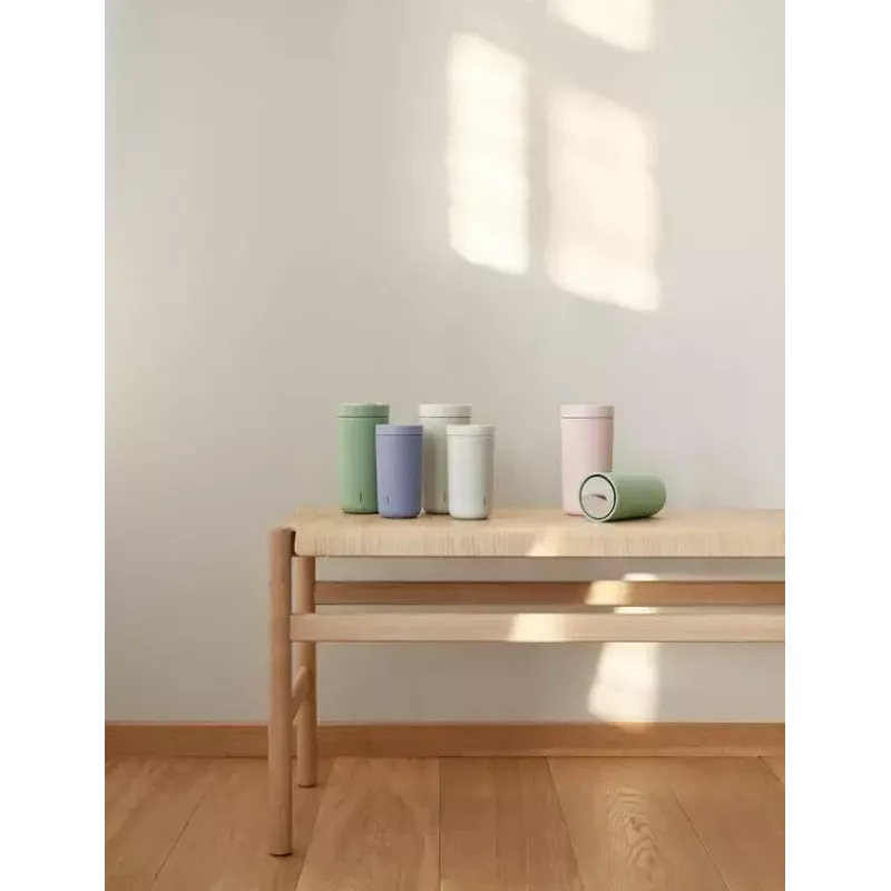 Stelton To Go Click 400 ml Różowy Polipropylen Stal nierdzewna